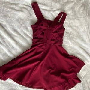 Formal maroon dress
